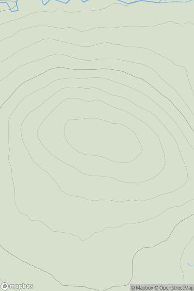 Thumbnail image for Cnoc a' Ghiubhais [Altnaharra to Dornoch] showing contour plot for surrounding peak